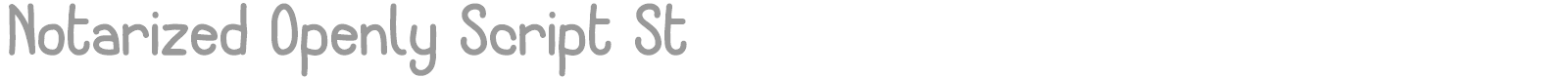 Notarized Openly Script font preview